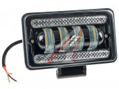 Фара рабочего света 150х85мм 40W 10-30V с подсветкой квадратная MISTAR
