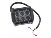 Фара рабочего света 97х75мм C-18W 6LED (сфокусированный свет) MISTAR