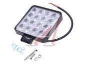 Фара рабочего света 105x105x17мм 48Вт (16 светодиодов) IP67 Allroad LUMEN